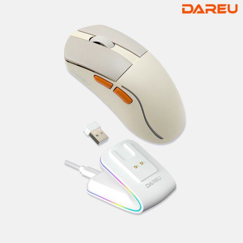 다얼유 A950 AIR 충전독 게이밍 마우스 초경량 4K 8K