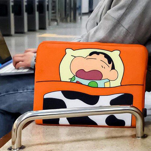 노트북파우치 이불덮은 짱구 맥북 케이스 가방