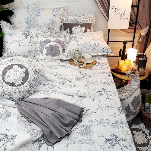 고급 프렌치뜨왈 린넨텐셀 여름침구세트 이불세트 퀸