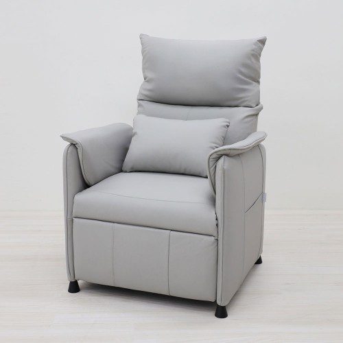 핏쳐 1인용 메모리기능 전동 리클라이너 가죽 소파 의자 ERE1