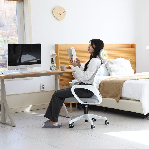 린백토리 베이직 사무실 학생 공부 컴퓨터 자세교정 편안한 메쉬 책상 의자 LTY12MB