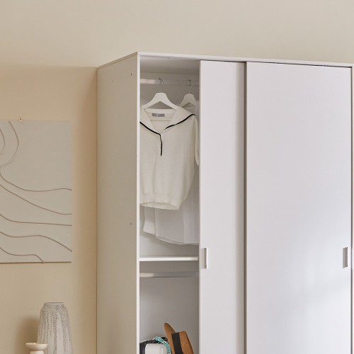 장인가구 나드 1200 슬라이딩 키큰 옷장 긴옷 행거형