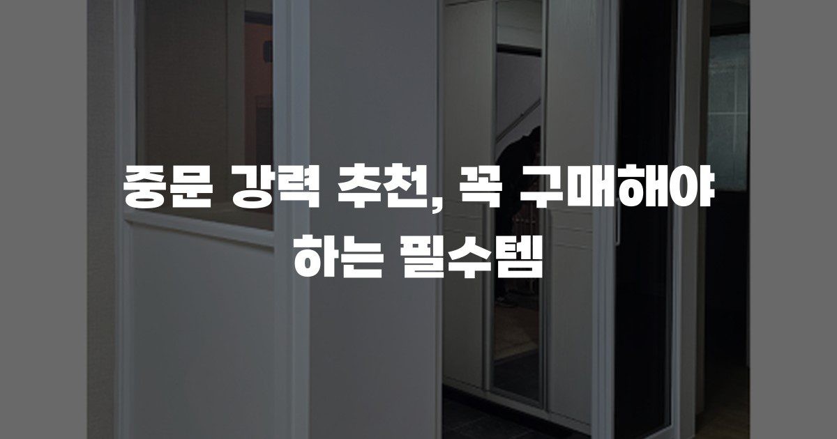 중문 강력 추천, 꼭 구매해야 하는 필수템