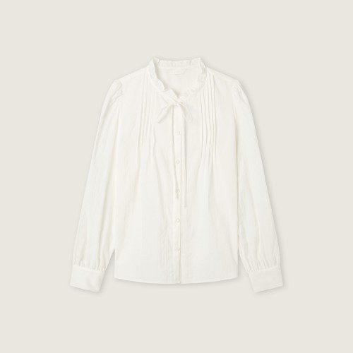 로엠 코튼 프릴 블라우스 RMBLG23R12