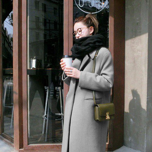 여성 트렌치코트 반 프랜치 하프 롱 바바리