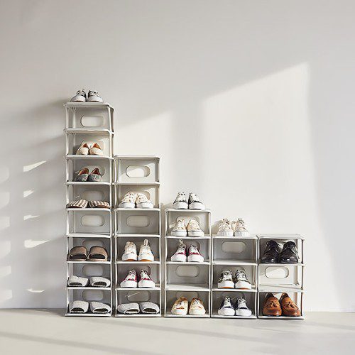 까사마루 린다 신발장 245x265x865, 7단, 그레이