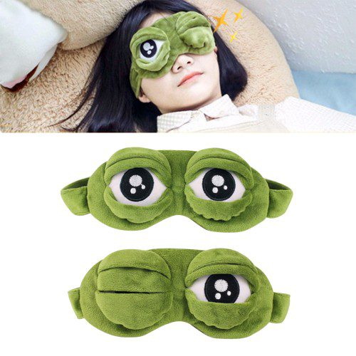 수면 안대 눈 개구리 캐릭터 암막 가리개 수면용 슬픈 귀여운 동물 숙면 불면증