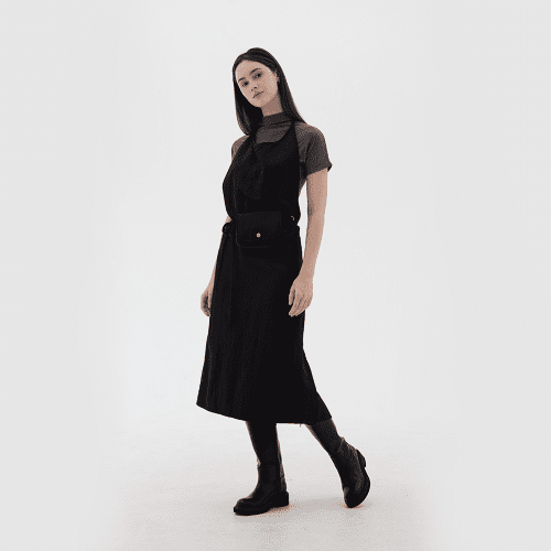 루카너스 홀터 앞치마 카페 미용실 꽃집 애견미용 방수 원피스형 국산 자체제작 에이프런