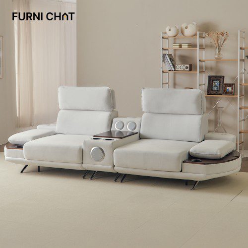 퍼니챗 제우스 모션 전동 슬라이드 리클무빙 코모도 4인용 리클라이너 소파