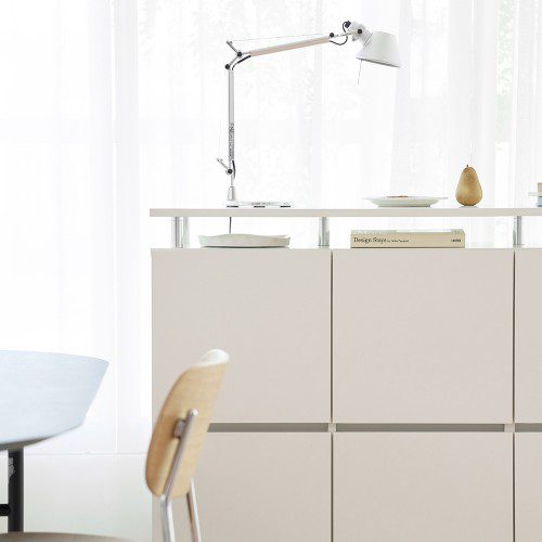 로아 수납장 모듈 다용도 거실 맘마존 (다리형/상판형) 1200, 2단, 화이트