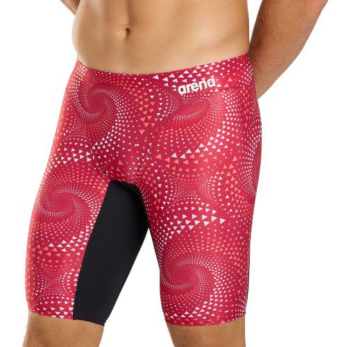 아레나 남성 팀 파이어플로우 재머 5부 수영복 Black/Team Red, 28