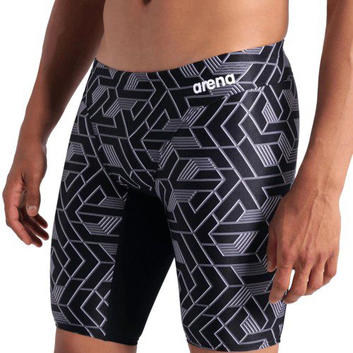 아레나 남성 이스케이프 재머 5부 수영복 Black/Team Black, 28