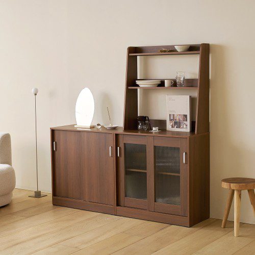 룸앤홈 발트 주방 홈카페 수납장 800 상부장