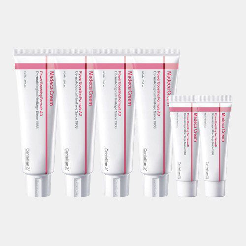동국제약 센텔리안24 핑크 마데카크림 파워부스팅 포뮬러 어드밴스드 AD 50ml 4개+15ml 2개 / 세라마이드 병풀크림 기미 잡티 멜라닌 주름개선 탄력 토닝에 도움