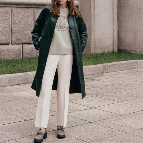 [로보] 23F/W 나디아 돌체 레더 코트 CCO23C075