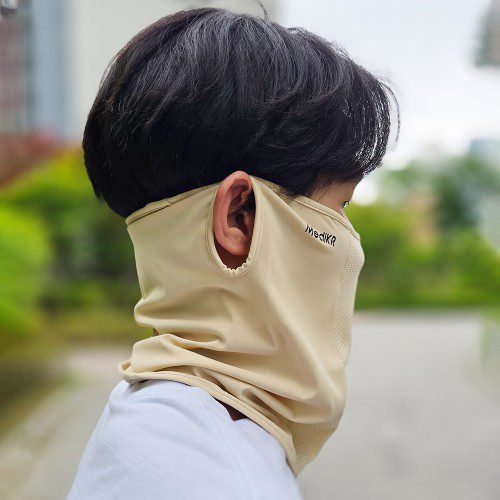 선글라스 + 자외선차단 냉감원단 스포츠 쿨 마스크 화이트 1매입