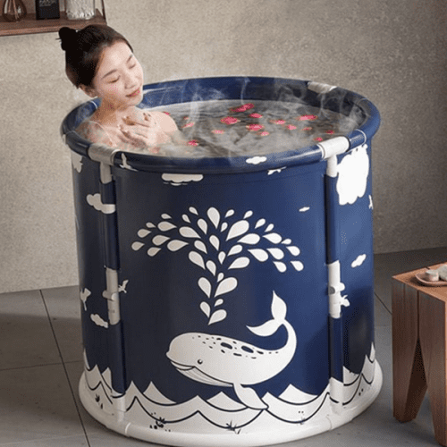 휴대용 이동식 반신욕조 접이식 원터치 반신욕조 1인용 성인 간이