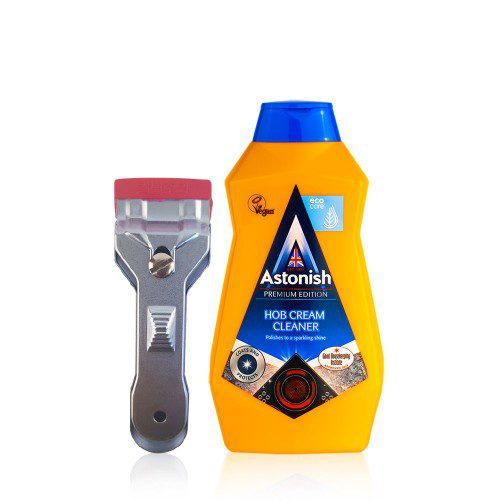 [본사] 아스토니쉬 인덕션클리너 500ml (스크래퍼 포함) 하이라이트 가스렌지 전자레인지 주방청소